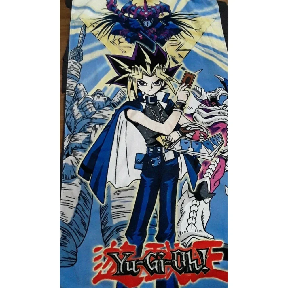 Vintage 1996 Yu-Gi-Oh! Japanese Anime Retro Graphic Beach Towel 55x27 inches